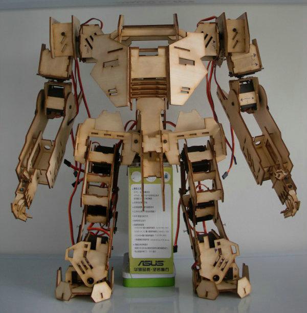 Файл dxf 3D-головоломки Mechbot Robot Laser Cut
