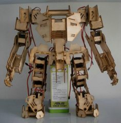 Mechbot Robot Lazer Kesim 3D Puzzle dxf Dosyası