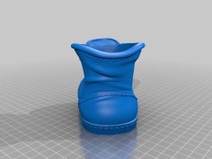 Boot Planter With Drain Holes 3D Printer Model