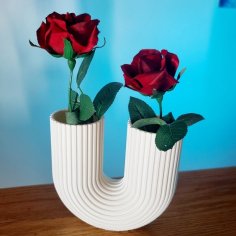 Affection Arc – U Shaped Modern Vase 3D Printer Model