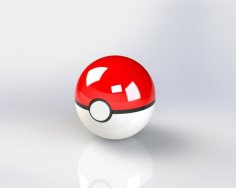 Pokeball Foldable 3D Printer Model