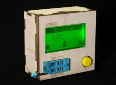 Laser Cut Plywood Case for LCR-T3 Component Tester