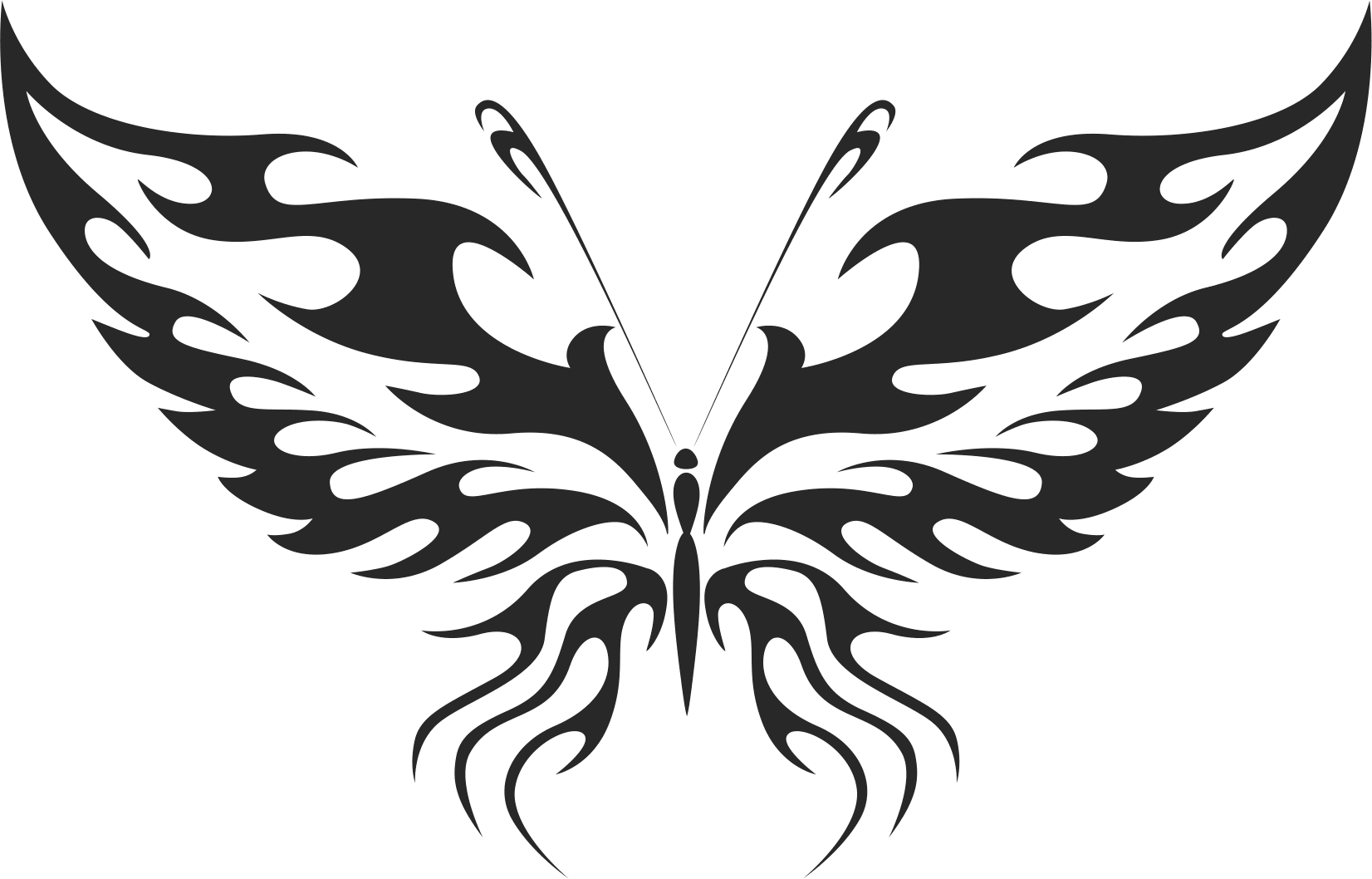 Download Tribal Butterfly Vector Art 11 DXF File Free Download ...