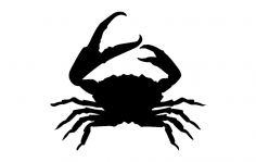 Fichier dxf Silhouette de crabe