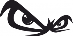 Eyes JDM Auto Vinyl Decal Sticker Free Vector