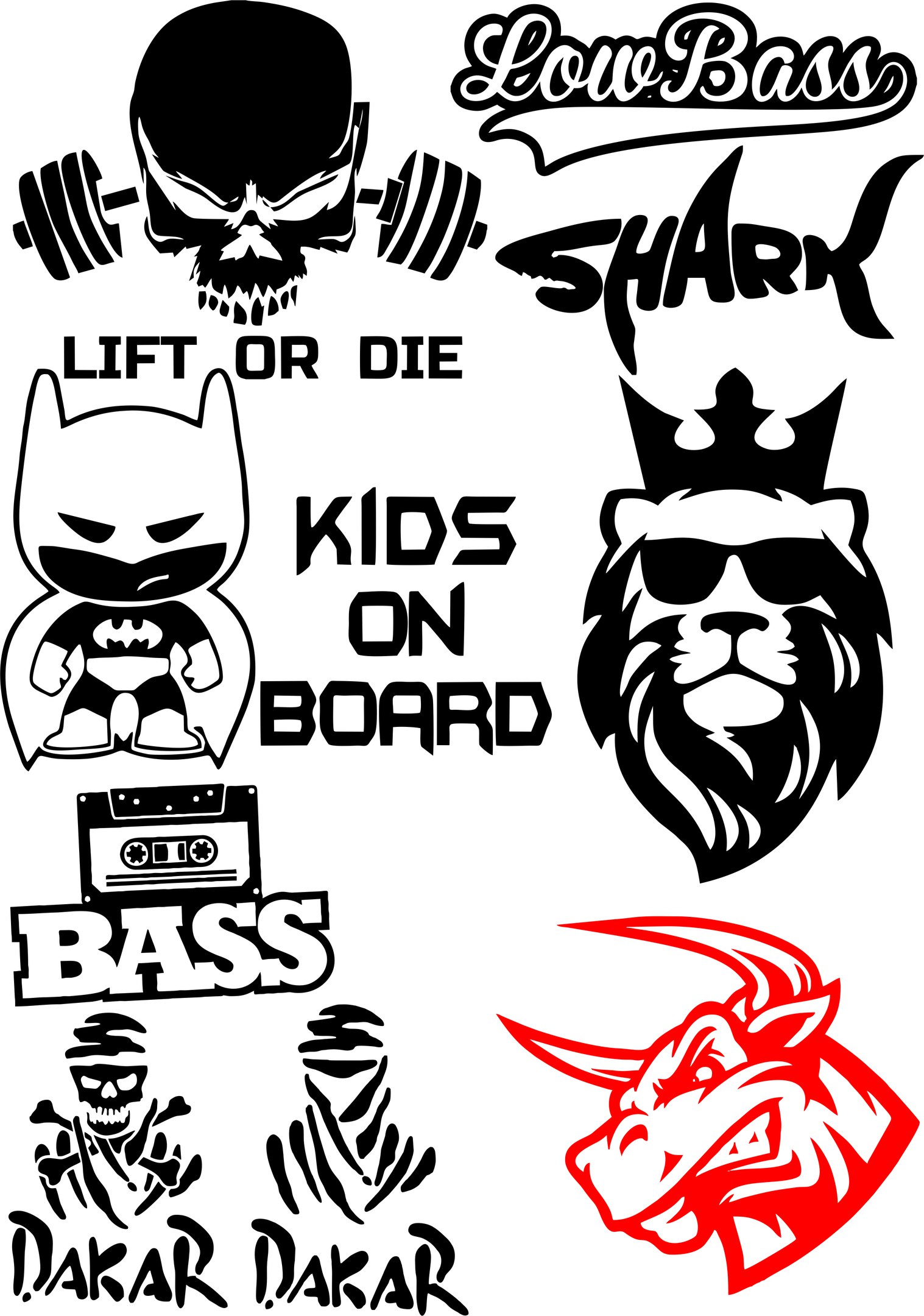 Download Vinyl Stickers on Car Vector Pack Free Vector cdr Download - 3axis.co