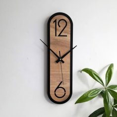 Laser Cut Wooden Slim Designer Wall Clock