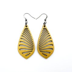 Laser Cut Wooden Jewelry Dangle Earrings