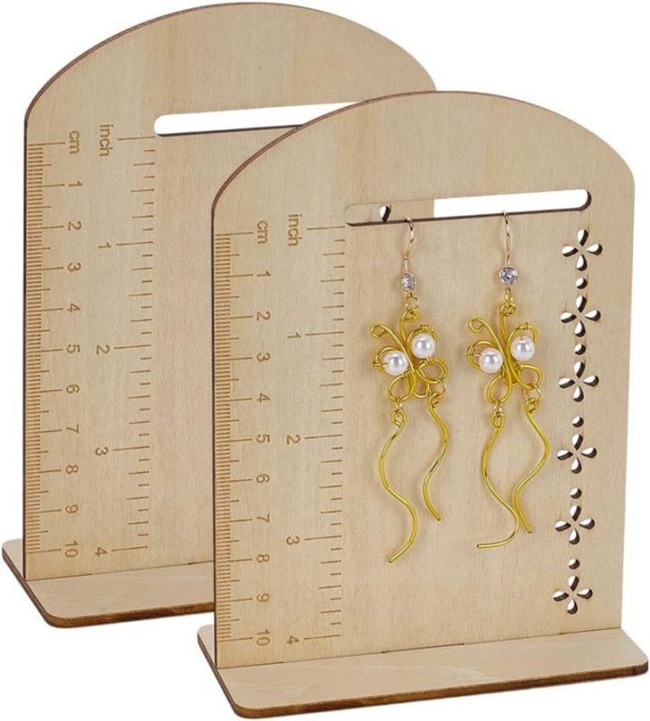 Laser Cut Earring Measurement Display Stand