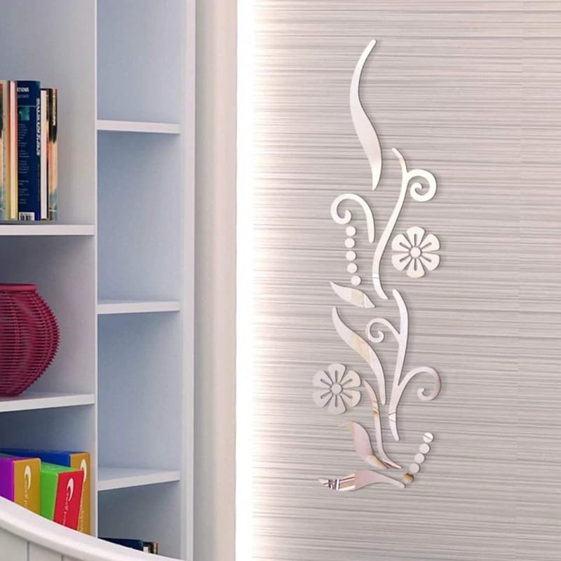 Laser Cut Floral Wall Decor