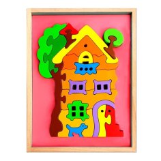 Laser Cut House Shape Puzzle, 3D Jigsaw Puzzle