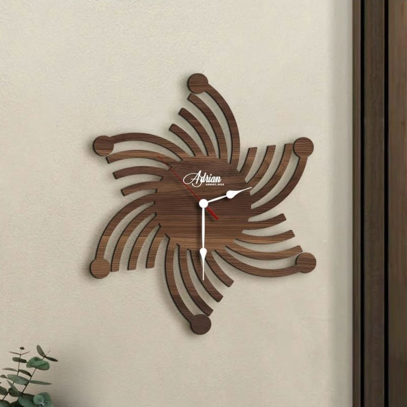 Laser Cut Personalized Decorative Wooden Wall Clock