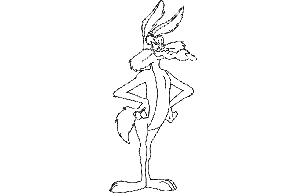 Файл Wile E Coyote dxf