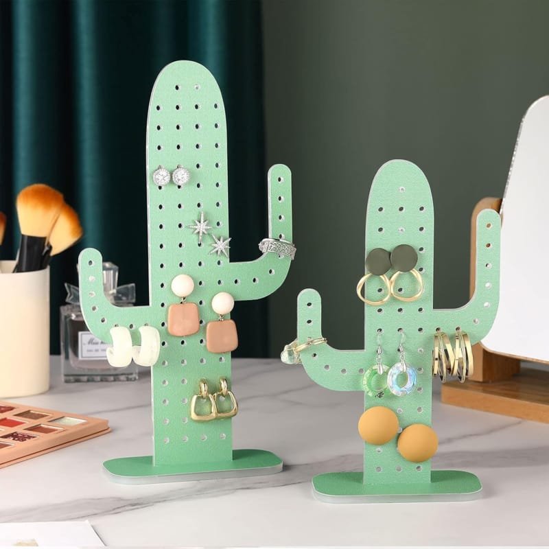 Laser Cut Cactus Jewelry Stand Earring Holder