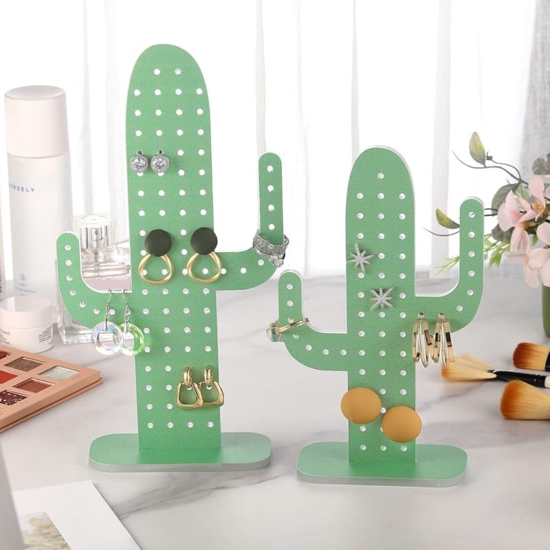 Laser Cut Cactus Jewelry Stand Earring Holder
