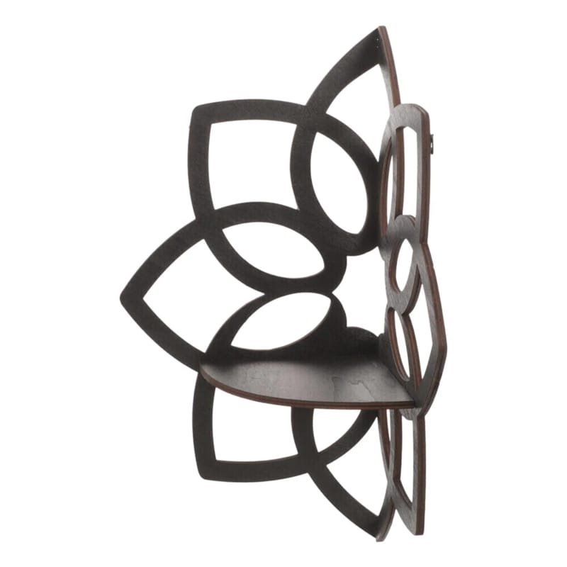 Laser Cut Flower Shape Corner Shel