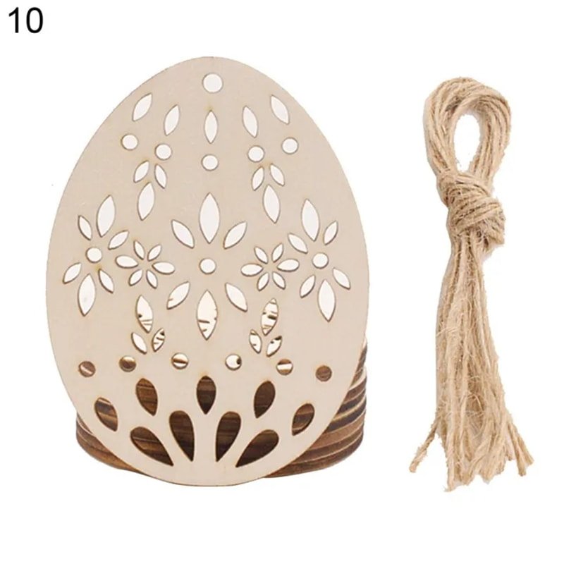 Laser Cut Easter Festival Wood Ornaments