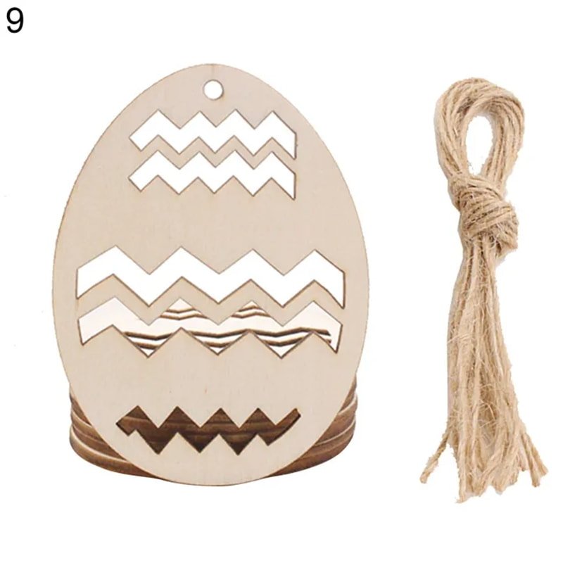 Laser Cut Easter Festival Wood Ornaments