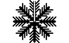 Snowflake یک فایل dxf