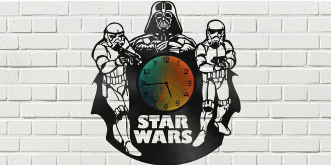 Star Wars Clock plant Darth Vader Stormtrooper