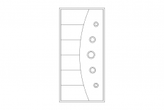 Arquivo de design de porta 2 dxf