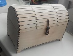 Laser Cut Wooden Chest