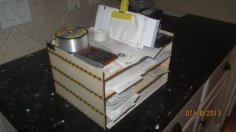 Laser Cut Office Paper Holder Organizer