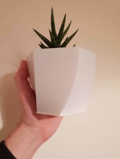 Twisted Hexagon Flower Pot 3D Printer Model