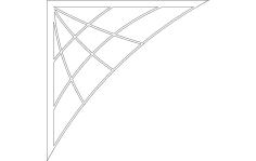 Spiderweb Bracket DXF-Datei
