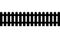 Basit bir çitli çit dxf Dosyası