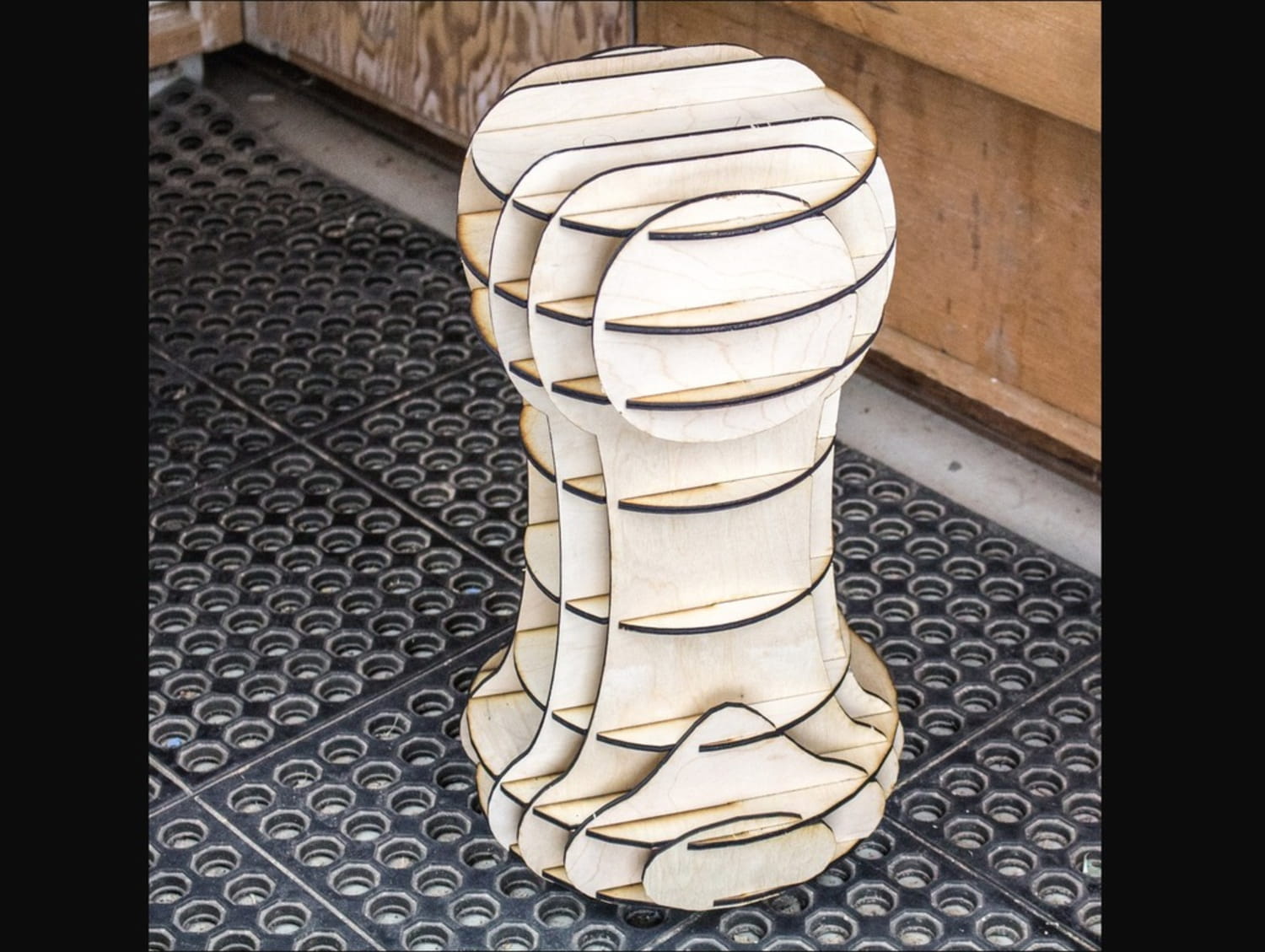 Laser Cut Toadstool Mushroom Stool PDF File