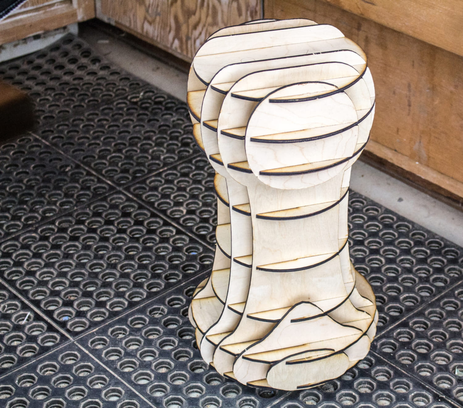 Laser Cut Toadstool Mushroom Stool PDF File