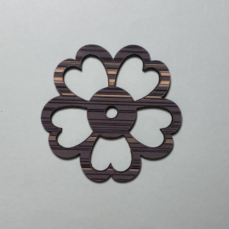 Laser Cut Wooden Flower Cutout For Crafts Free Vector