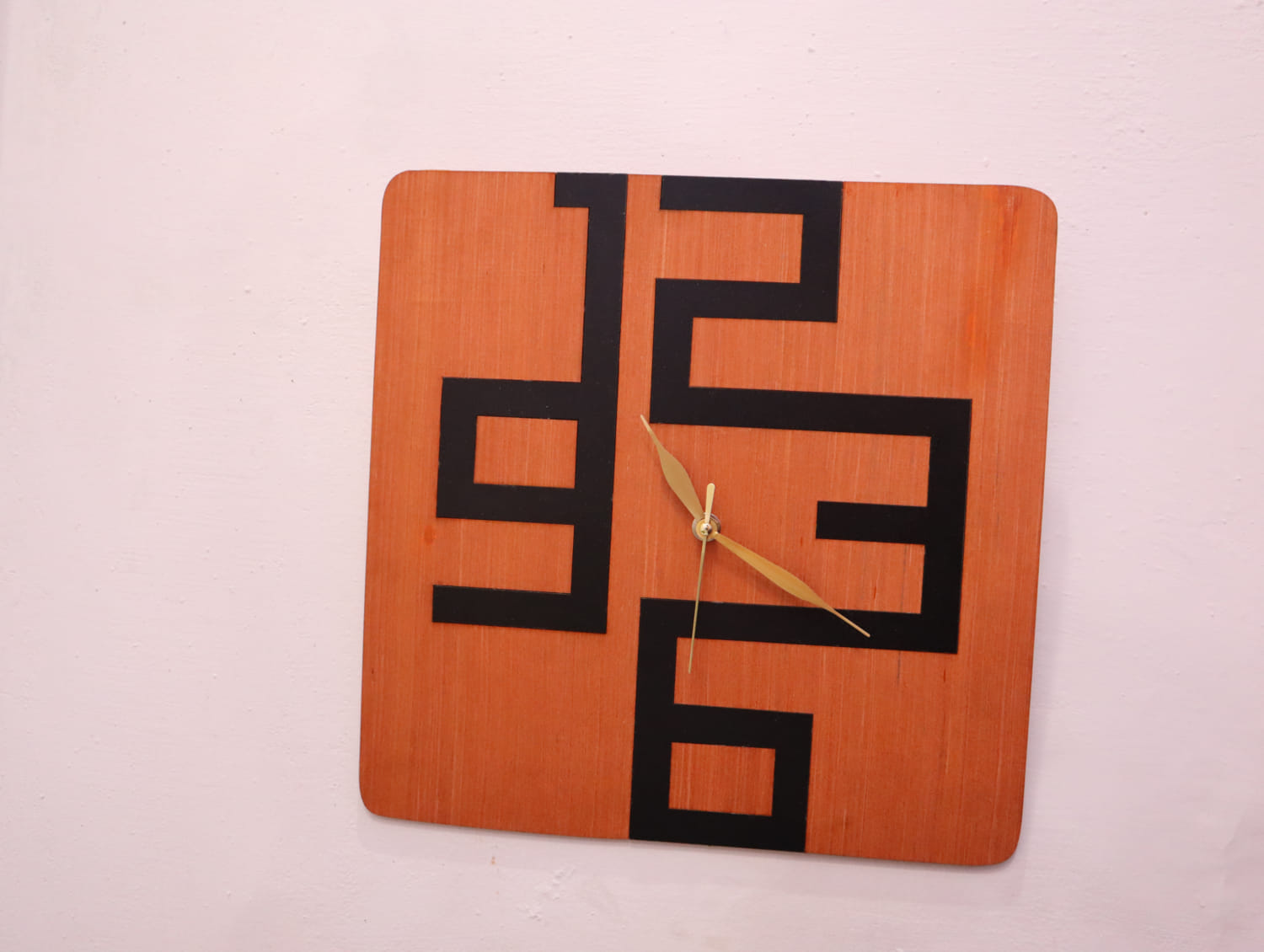 Laser Cut Wooden Wall Hanging Wall Clock Free Vector