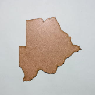 Laser Cut Botswana Unfinished Wood Cutout Shape Free Vector