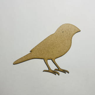 Laser Cut Wood Finch Cutout Unfinished Wooden Finch Shape Free Vector