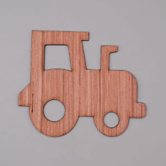 Laser Cut Unfinished Tractor Wood Cutout Free Vector