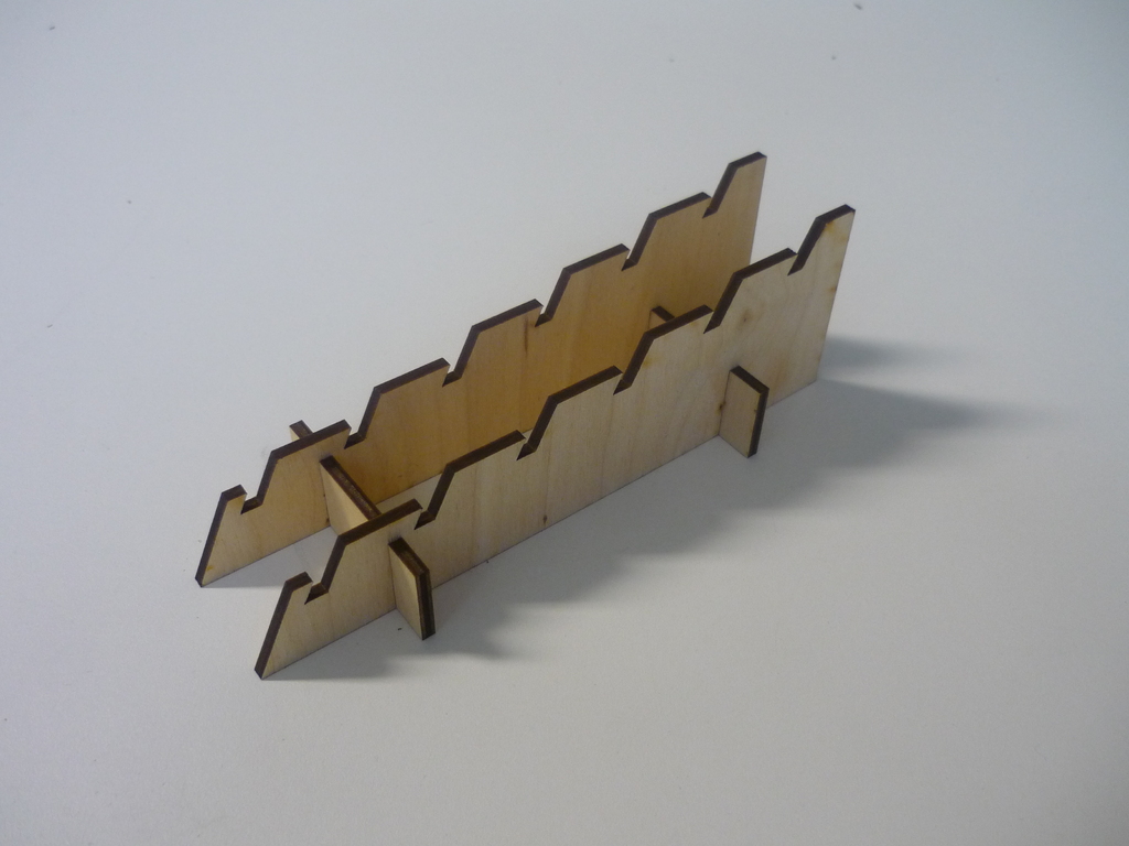 Laser Cut Wooden Plate Stand DXF File