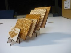 Laser Cut Wooden Plate Stand DXF File