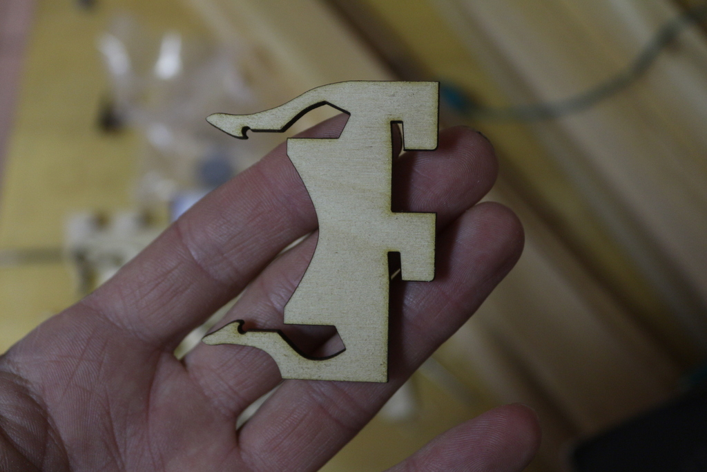 Laser Cut Wall Mount Brackets DXF File