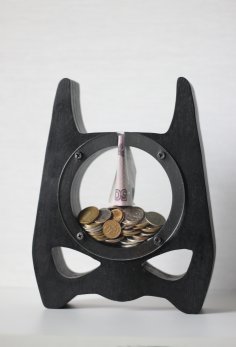 Modelo de corte a laser Batman Money Bank