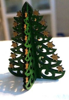 Lasergeschnittener Weihnachtsbaum Neujahr
