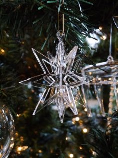 Lasergeschnittene Schneeflocke Weihnachtsbaum Ornament