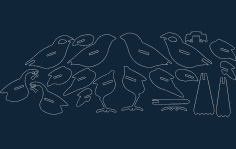 Bird dxf file