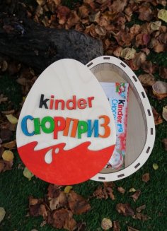 Kinder Surprise Egg in legno Kinder Chocolate Gift Box