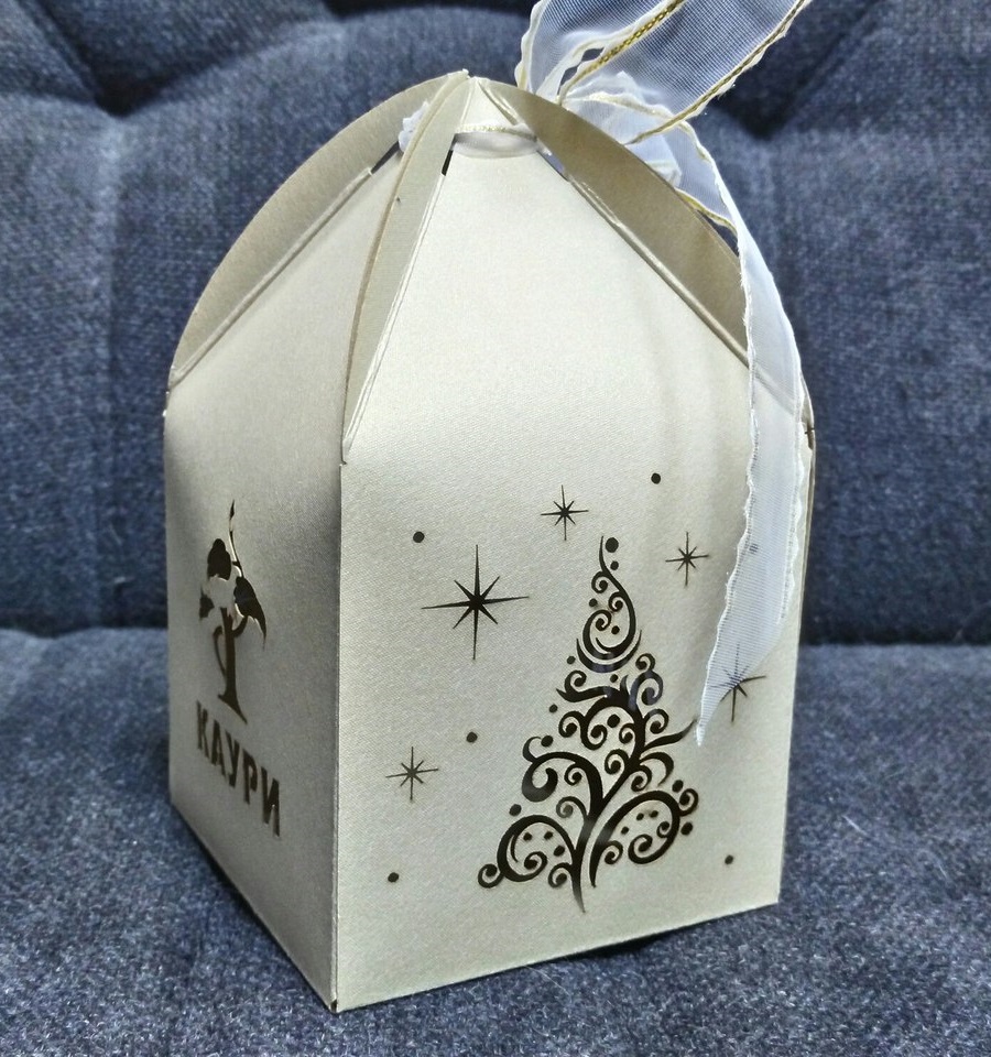 صندوق هدايا مقطوع بالليزر لحفلات الزفاف والحفلات