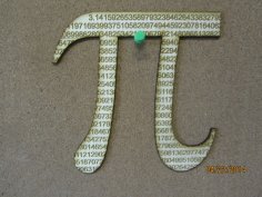 Laser Cut Pi Symbol Free Vector