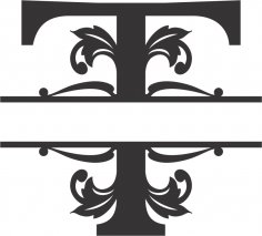 Королевский сплит-шрифт T