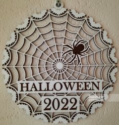 Laser Cut Spiderweb Halloween SVG File
