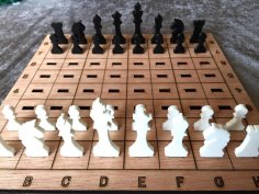 Laser Cut Chess Game DXF File